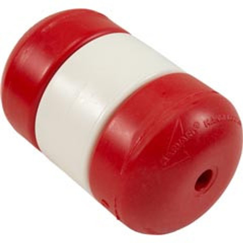 Flotteur de piscine, handi-lock, 3" x 5", corde 3/8", rouge/blanc/rouge | if3538r