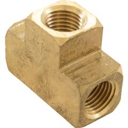 Misc Vendor Tee, Anderson Metals, 1/4"fpt x 1/4"fpt x 1/4"fpt, Brass | 06101-04