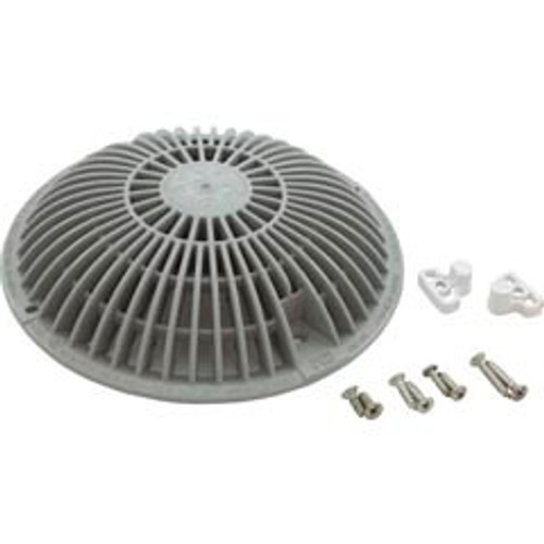 AquaStar Pool Products Main Drain Grate,Retro 8" Round,MoFlow,w/Hardware,Light Gray | R8MF103