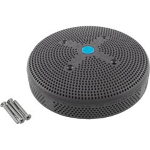 AquaStar Pool Products Suction Cover, HydroAir Repl, 6", 224gpm, w/Screws, Dk Gray | 6HPHA105