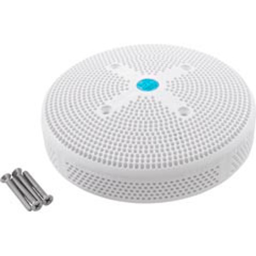 AquaStar Pool Products 6HPHA101 Suction Cover, HydroAir Repl, 6", 224gpm, w/Screws, White