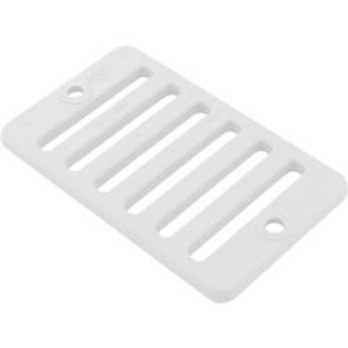 Waterway Plastics 2"X 4" Deck/Gutter Drain Grate-Wht. | 642-2800