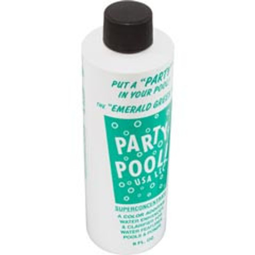 EMERALDGREEN Pool Color Additive, Party Pool, 8Oz Bottle, Emerald Green