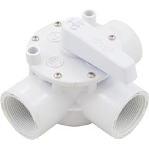 Olympic AFT100T Diverter Valve, Olympic, 1-1/2"fpt, 3-Way, White