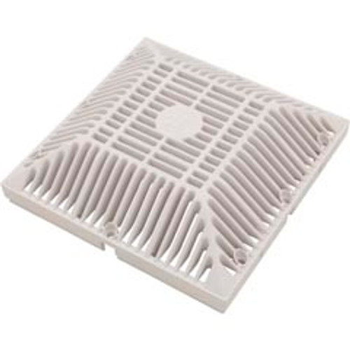 Waterway Plastics Main Drain Grate, Waterway 9" x 9" Square, White | 642-4790 V