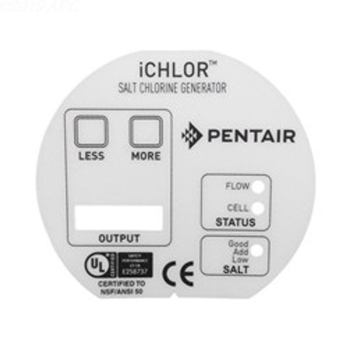 Pentair iChlor 180 Degree Face Label | 523104