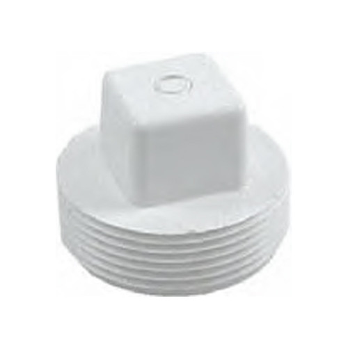 Custom Molded Products 25520-040-000 1.5\ Male Thread Plug White"