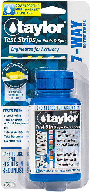 Taylor Technologies S-1335 Taylor Test Strips 7-Way