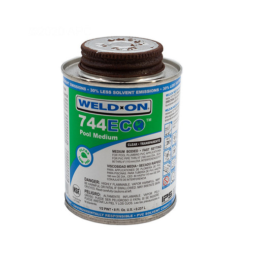 1/2 Pt 744 Ecopool Med Clr Cement | 14856