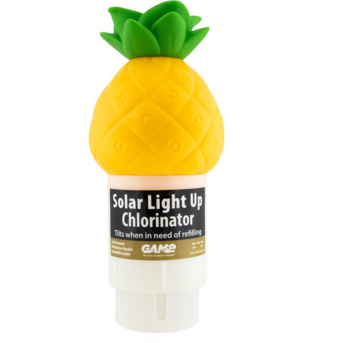 GAM124276PKE01 Solar Light Up Pineapple Chlorinator