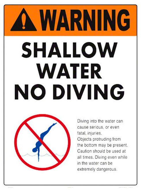 No Diving Sign | 6603WS1824E