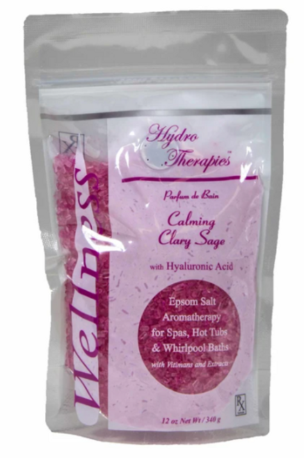 Misc Vendor INS558EACH Wellness 12 Oz. Epsom Crystals - Calming Clary Sage