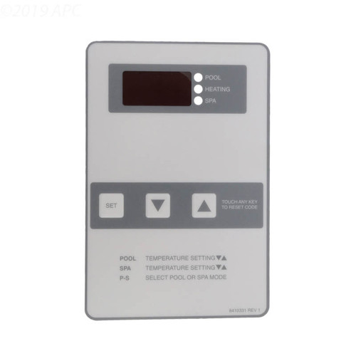 Raypak LCD-sticker op het bedieningspaneel | h000330