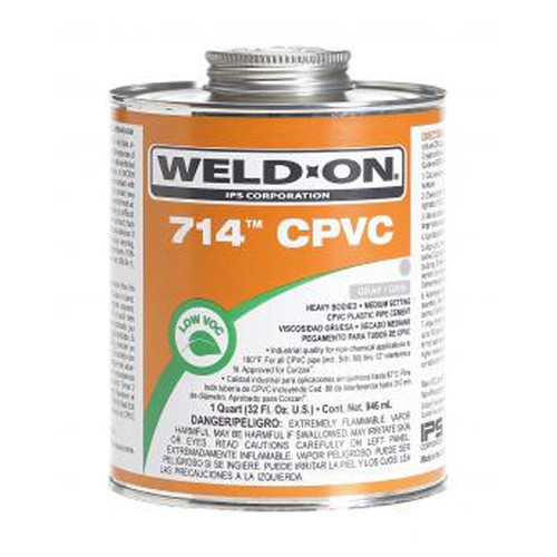 714QEACH 1 Qt 714 Gray CPVC Cement