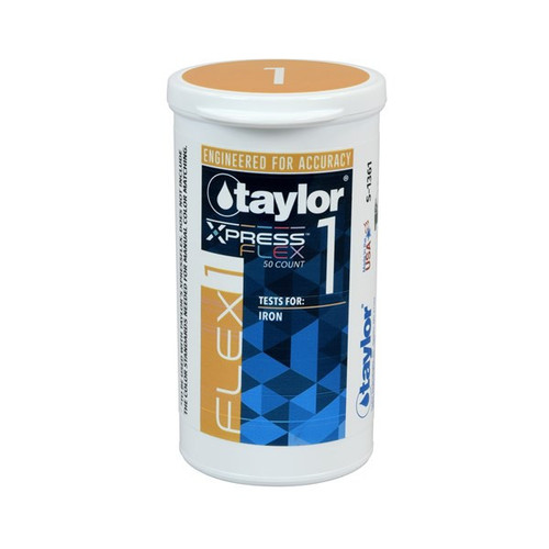Taylor Technologies Flex1 Iron 6 Bottles Of 50 Strips | S-1361-6