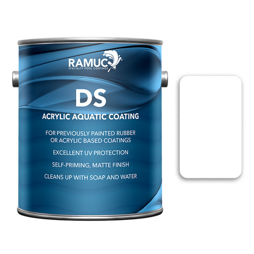 Ramuc White DS Acrylic Water-Based Swimming Pool Paint - 1 Gallon | 910131101