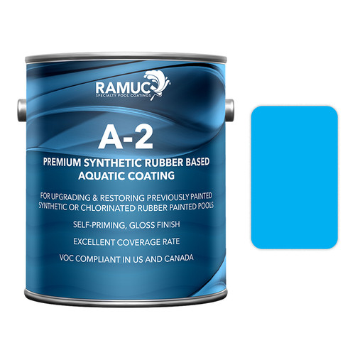 Ramuc Dawn Blue Type A-2 Synthetic Rubber-Based Swimming Pool Paint - 1 Gallon | 2962232801