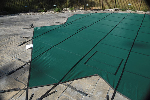 GLI Pool Products 14' X 28' Re Promesh Green | 20-1428RE-PRM-GRN