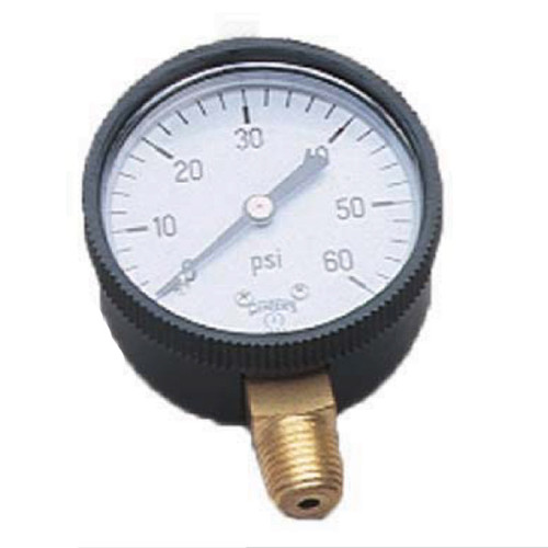 Jed PRESSURE GAUGE,1/4"LOWER MOUNT | 80-845