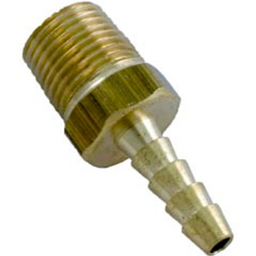 Generic Barb Adapter, 1/8" Barb x 1/8" Male Pipe Thread, Brass | 140236