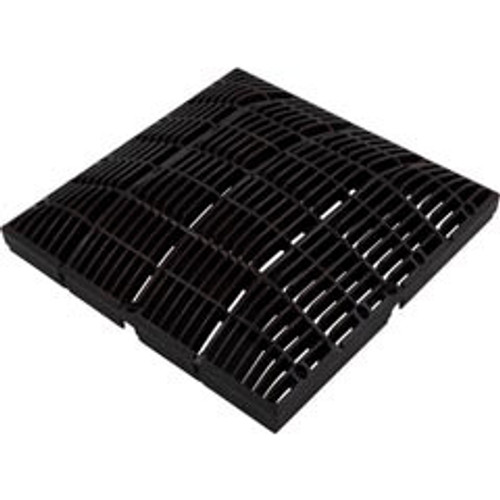 Waterway Plastics Main Drain Grate, Waterway 12" x 12" Square, VGB, Black | 642-4721 V