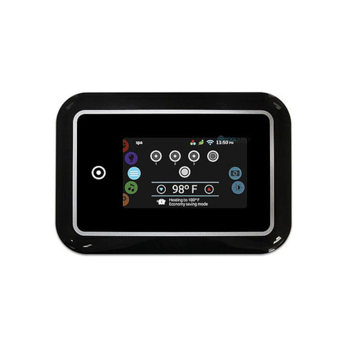 Gecko Alliance Spaside Control, Gecko, Color Keypad with Touchscreen, 10' Cord, in.k1000-V2-BK-GE1, 7-1/2" x 5-1/4" | 0607-005033