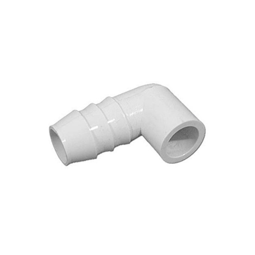 Balboa Water Group 73490 Fitting, PVC, Barbed Adapter, 90°, 3/4"B x 1/2"Spg