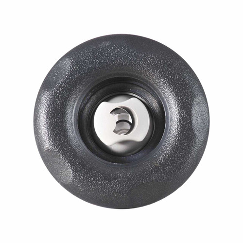 Waterway Plastics 212-8149DSG-STS Jet Internal, Waterway Poly Storm, Rotating, 4" Face, Textured, 5-Scallop, Dark Silver/Sterling Silver
