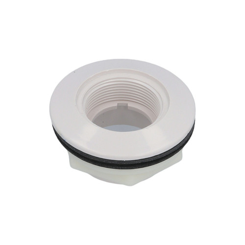 Waterway 400-9150 Wall Fitting, Return, Waterway, 1-1/2"FPT x 1-1/2"S w/Nut, Gasket, White