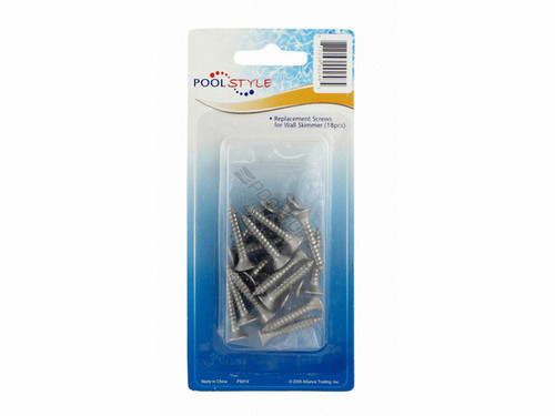 PoolStyle K014CS12 PoolStyle; PS014; Screws for Widemouth Above Ground Skimmer; 18/pk; Clamshell