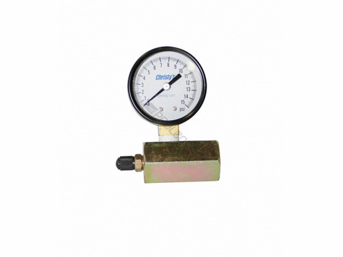 Misc Vendor 513977 T Christy TG.A.15.20 Steel Air Test Gauge; 2"; 0-15 psi; 3/4" NPT