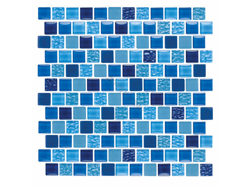 Misc Vendor NPT TILE; ES-ROYAL1X1 Essence Collection Tile; Royal Blue Design; 1 Inch x 1 Inch; Glass; 0.9684 sq-ft/Sheet; 10 Sheet/Case | ES-ROYAL1X1