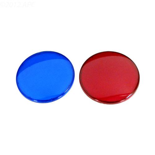 Waterway Plastics Light Lens Kit, 1 Red, 1 Blue | 630-0005B