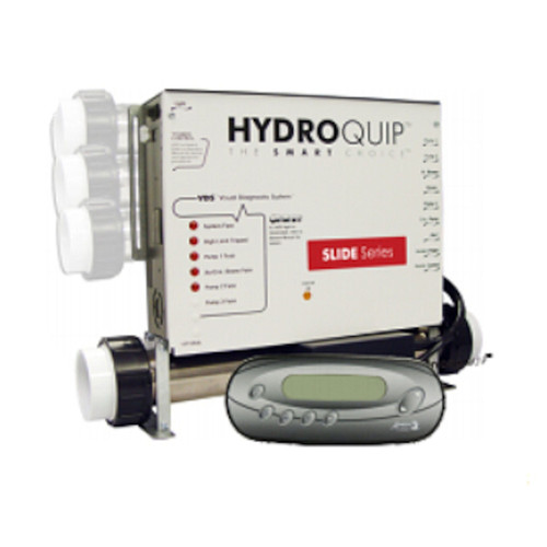 HydroQuip CS9709Y-US Control System Kit, Slide Deluxe Y-Series, YE-7 Platform, Pump1, Pump2 (1 or 2 Spd), Pump3 (1 Spd), Blower, Circ Pump Option, w/Cords & in.k450 Spaside