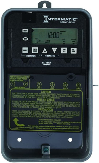 Intermatic Electronic Timer, 7-Day, 240V Convertable | ET8215C