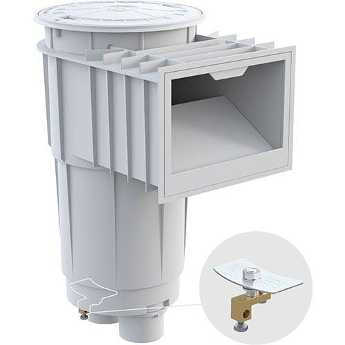 Hayward Skimmer Complete, SkimMaster SP1072S2, 2" x 2.5", White | SP1072S2FVA