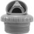 Venturi Wall Returns Fitting Threaded 1.5" Inlet Lt Gray Venturi Return | VRFTHLG