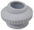 25552-400-000 Super Pro Hydrostream 1" White, Wall Return Eye Ball Fitting