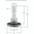 Custom Molded Products 23422-212-000 Jet Intl, CMP Typhoon 200,2"fd,Twin Roto,Scal,SS/Graph Gry