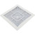 Custom Molded Products 12" X 12" Square Frame & Grate, White | 25508-120-000L