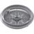 Pentair Pool Products 500143 Main Drain Grate,Pent StarGuard,8",112gpm,Gray,qty 2,Lg Ring
