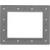 Custom Molded Products 25540-001-010 Skimmer Faceplate, CMP In-Ground, Gray