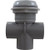 Custom Molded Products 25039-001-000 Diverter Valve, CMP Lever Handle, 1"s, 2 Port, Smth, Gray