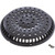 Waterway Plastics 642-2159-DKG V Main Drain Grate, WW Anti-Vortex, 8" Round,w/o Screws,Dk Gry