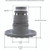 Waterway Plastics Jet Intl, WW Poly Jet, 4-3/16"fd,Pulsator,Dlx Scal,White | 210-6170