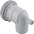 Waterway Plastics 640-3480 V Suct Assy,WW 3-1/2" Hi-Flo,2-3/8"hs,1-1/2"s,w/Vac Break,Wht