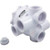 Hayward SPX0715ALLAA Body Assembly, Hayward SP0715 2" Vari-Flo Valve, White