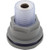 Custom Molded Products Air Ctrl, CMP,Mini,1-1/8"hs,1-11/16"dia,Cresent,Gry,1/2" | 25099-001-000