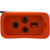 HydroQuip 09-0026C Receptacle, H-Q, Fiber Optic, Molded, 18/4, Air VH, Orange