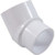 Dura Plastics 427-020 45 Street Elbow, Dura, 2" Spigot x 2" Slip